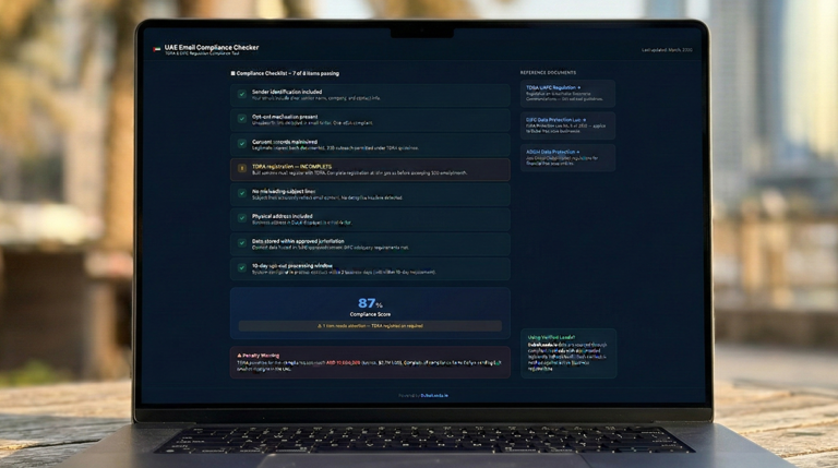 UAE Cold Email Laws: The Compliance Guide Every B2B Sender Needs